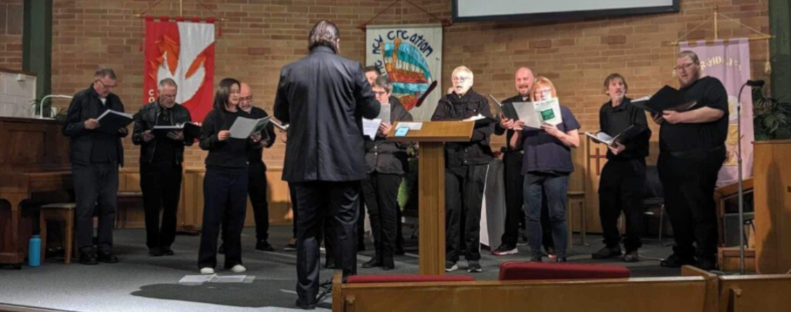Photo of the choir performing